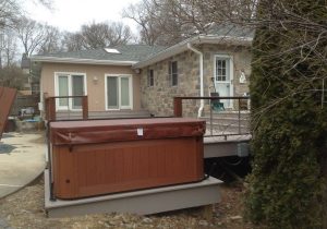 HOt tub deck